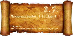 Madenszieder Filibert névjegykártya